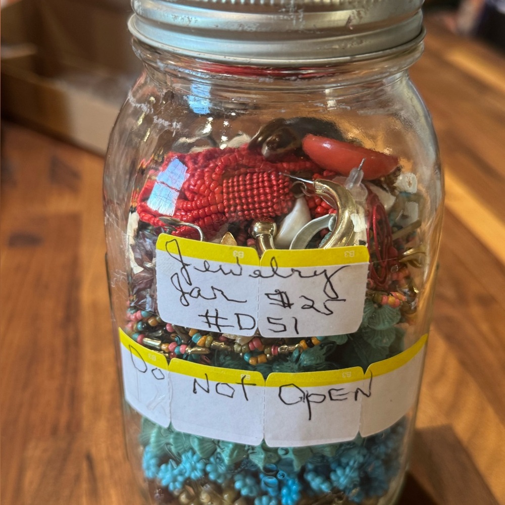Colorful Jewelry Jar
